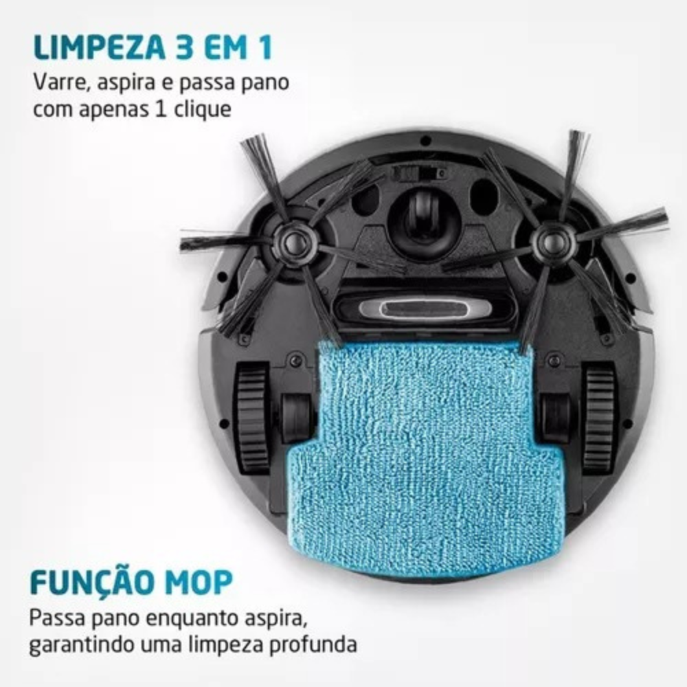 Aspirador De Po Robô Multi Clean Mondial Rb-09 Bivolt 30w Aspirador De Po Robô Multi Clean Mondial Rb-09 Bivolt 30w